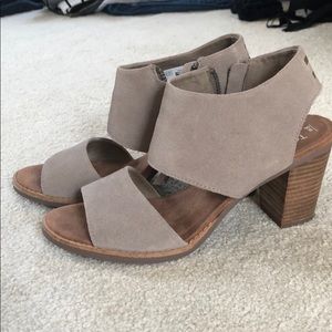 Desert Taupe Suede Women's Majorca Cutout Sandals